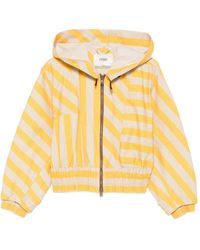 Fendi - Striped Blouson Jacket - Lyst