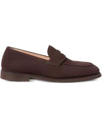 Brunello Cucinelli - Suede Leather Loafers - Lyst