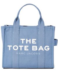 Marc Jacobs The Traveler& Mini& Cotton Tote Bag - Blue