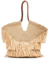 Zimmermann - Goldentime Medium Rafia Tote - Lyst