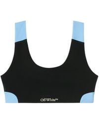 Off-White c/o Virgil Abloh - Reggiseno Colorblock Con Logo- Donna - Lyst