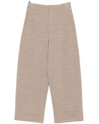 Max Mara - Wool And Cotton Trousers - Lyst