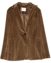 Circolo 1901 - Velvet Single-Breasted Jacket - Lyst