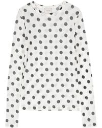 Alysi - Polka-dotted Top - Lyst