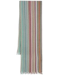 Missoni - Zigzag Woven Cotton Scarf - Lyst