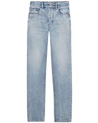 Saint Laurent - Organic Cotton Denim Jeans - Lyst