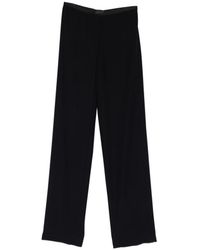 Emporio Armani - Cady Straight-Leg Trousers - Lyst