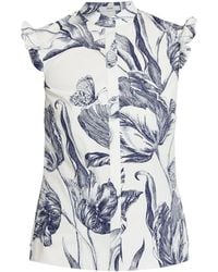 Erdem - Floral Print Top - Lyst