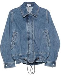 Loewe - Drawstring Denim Jacket - Lyst