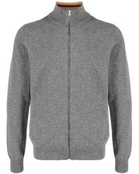 Paul Smith - Cashmere Zip-up Cardigan - Lyst