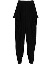 Issey Miyake - Draped Tapered Trousers - Lyst