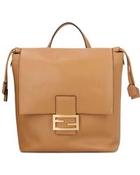 Fendi - Small Leather Backpack - Lyst