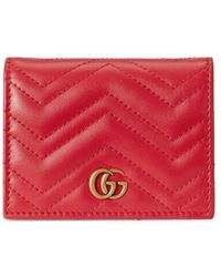 Auth GUCCI PETITE MARMONT 6-Rings Key Case Pink Leather *R.N Initials -  h25106a