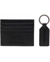 Emporio Armani - Key Holder And Credit Card Case Set - Lyst