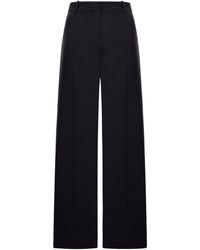 TOTEME - Wool Blend Fluid Trousers - Lyst