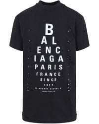 Balenciaga - Eye-Test Oversized T-Shirt, 100% Cotton - Lyst