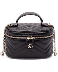 Gucci - Gg Marmont Leather Vanity Case - Lyst
