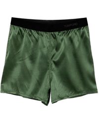 Tom Ford - Stretch Silk Satin Pj Shorts - Lyst