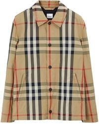 Burberry - Giacca con check - Lyst