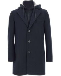Manuel Ritz - Wool Coat - Lyst
