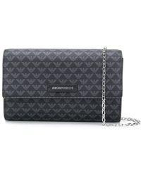emporio armani real leather small shoulder bag with chain