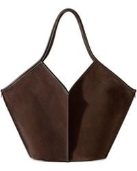 Hereu - Calella Suede Leather Tote Bag - Lyst