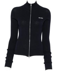 Miu Miu - Cotton Cardigan - Lyst