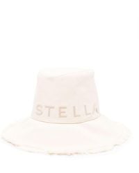 Stella McCartney - Logo Canvas Fedora Hat - Lyst