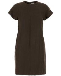 Brunello Cucinelli - Linen Blend T-Shirt Dress - Lyst
