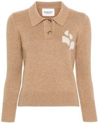 Isabel Marant - Nola Cotton Blend Polo Shirt - Lyst