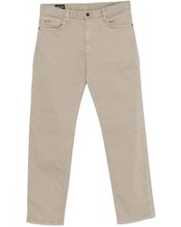 Emporio Armani - Jean À Patch Logo - Lyst