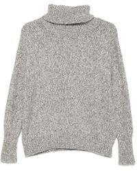 Base London - Cotton And Wool Turtle-Neck Sweater - Lyst