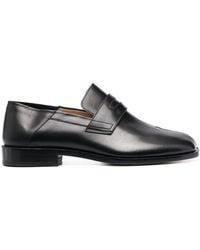 Maison Margiela Tabi Leather Loafers in Black for Men | Lyst Canada