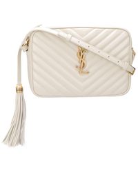 ysl camera bag white