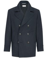 Brunello Cucinelli - Wool Caban Coat - Lyst