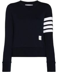 Thom Browne - Sweatshirt With Striped Detail - Lyst