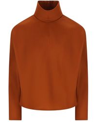 Saint Laurent - Structured Shoulder Sweater - Lyst