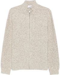 Lardini - Zip-Up Marl-Knit Cardigan - Lyst