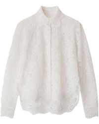 Ermanno Scervino - Chantilly-lace Cotton Shirt - Lyst