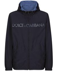 Dolce & Gabbana - Logo Reversible Hooded Jacket - Lyst