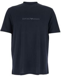 Emporio Armani - Logo Cotton T-Shirt - Lyst