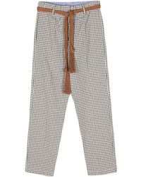 Alysi - Vicky Checked Trousers - Lyst