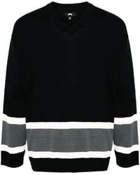 Stussy - Logo Cotton Sweater - Lyst