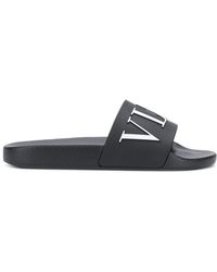 Valentino Vltn Sliders - Black
