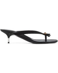 Versace - Leather Thong Sandals - Lyst