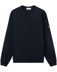 Stone Island - Crew Neck Sweater With Logo - Lyst