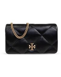 Tory Burch - Kira Diamond Leather Wallet On Chain - Lyst