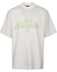 Balenciaga - Logo Printed Crewneck T-shirt - Lyst