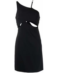 Givenchy Synthetic Black Asymmetric Cocktail Dress Womens Clothing Dresses Cocktail and party dresses 