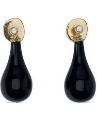 TOTEME - Onyx Drops Earrings - Lyst